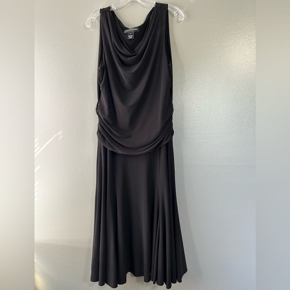 Joans, New York women’s size 16 sleeveless dress with mule neck‎ gathered waist